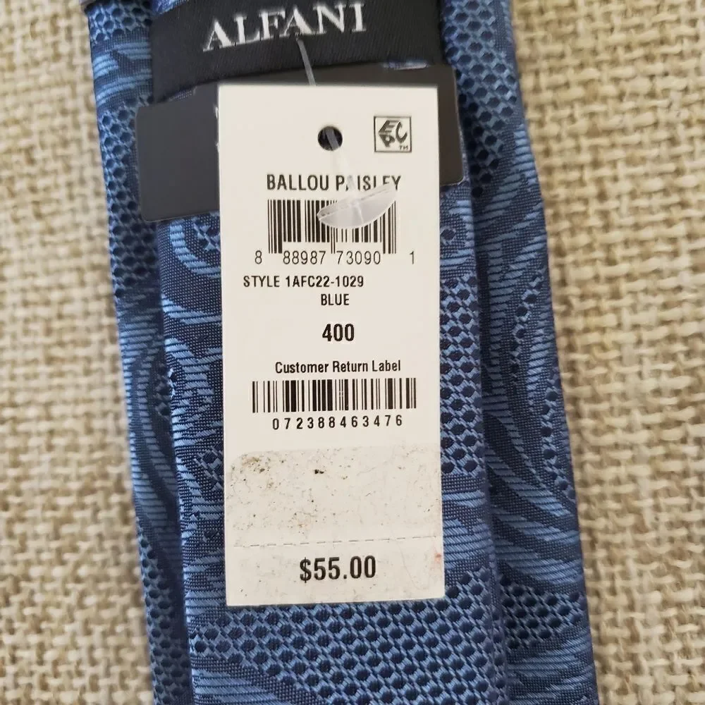 Alfani Slim Ballou Paisley Tie